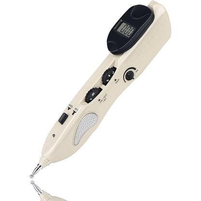 Rechargeable Electronic Acupuncture Pen with 3 Massage Heads, Meridian Finder