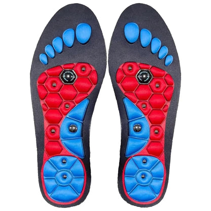 Massage Magnetic Insoles Shock Absorbing Gel Orthopedic