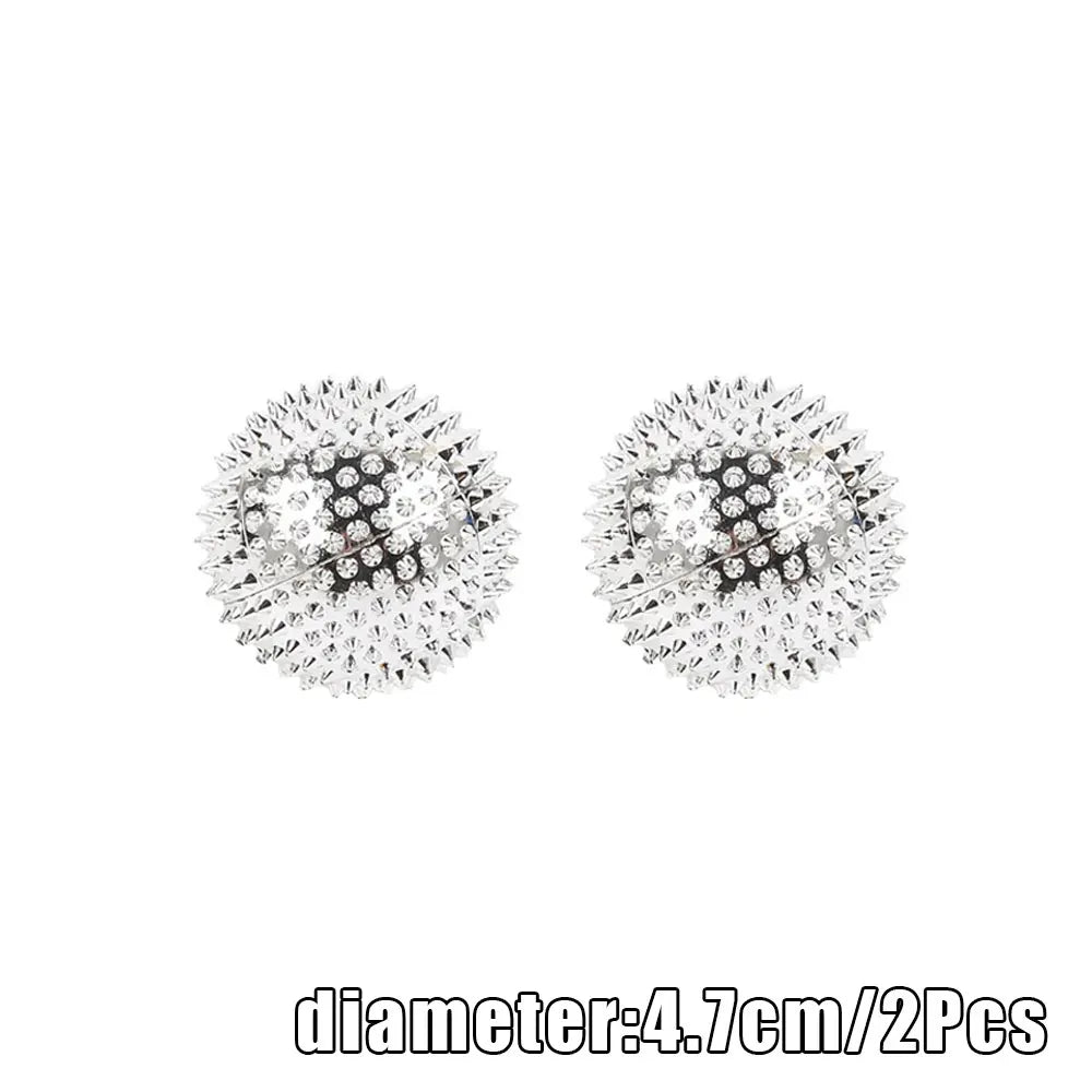 2pc Hand Magnetic Spiky Massage Ball Palm Acupressure
