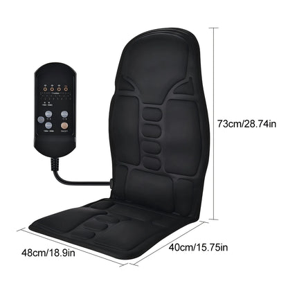 Soft Massage Cushion for Neck, Back, Waist and Hips, Adjustable Modes