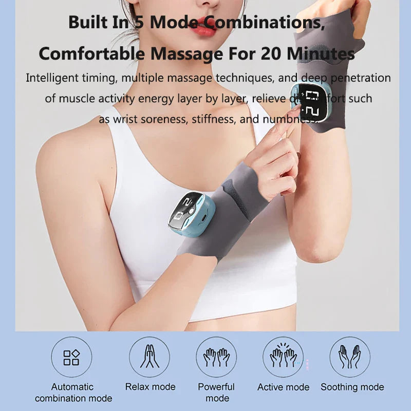 Electric Wrist Massager – Five Modes With Heat Massage