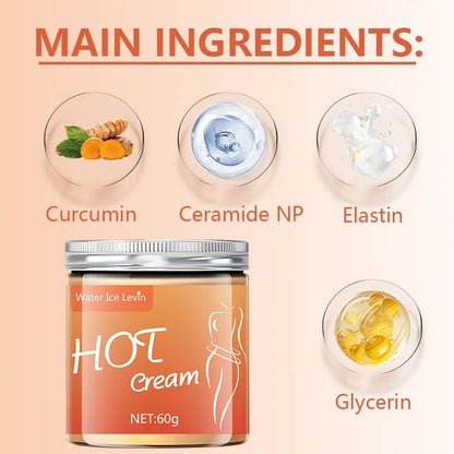 Water Ice Levin Massage Cream – Hot Compress for Tightening Abdominal Muscles