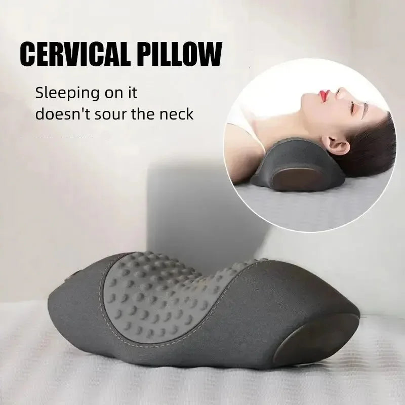 Neck Massage Pillow Vibration Hot Compress Memory Foam