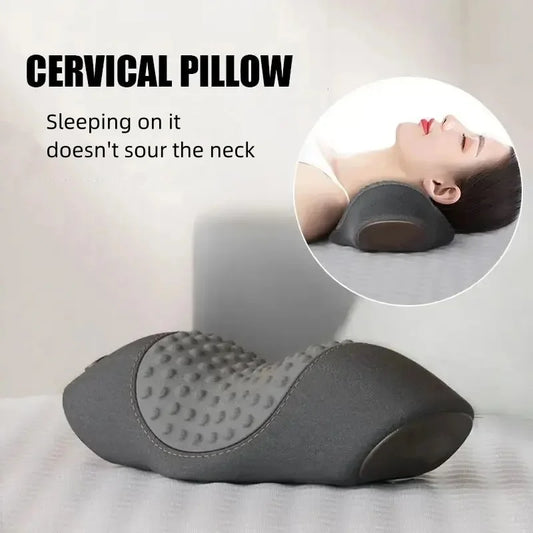 Neck Massage Pillow Vibration Hot Compress Memory Foam