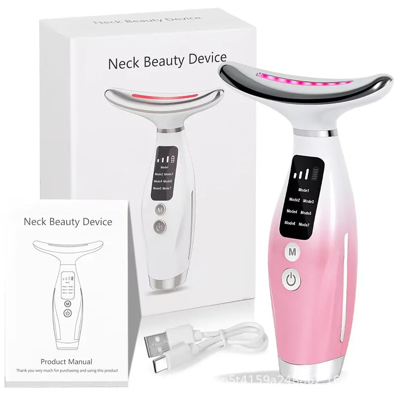 OIMG EMS Neck Face Lifting Massager with LED Photon Therapy