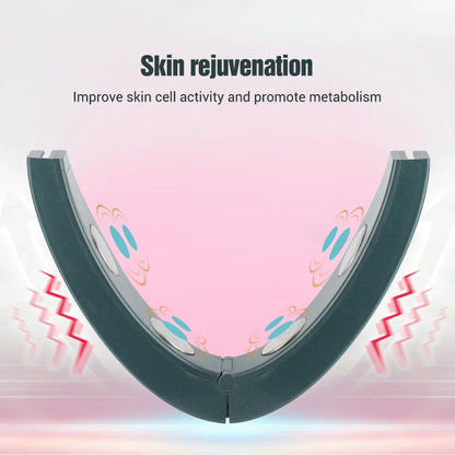 V Shape Face Massager EMS Microcurrent Chin Lift Remote