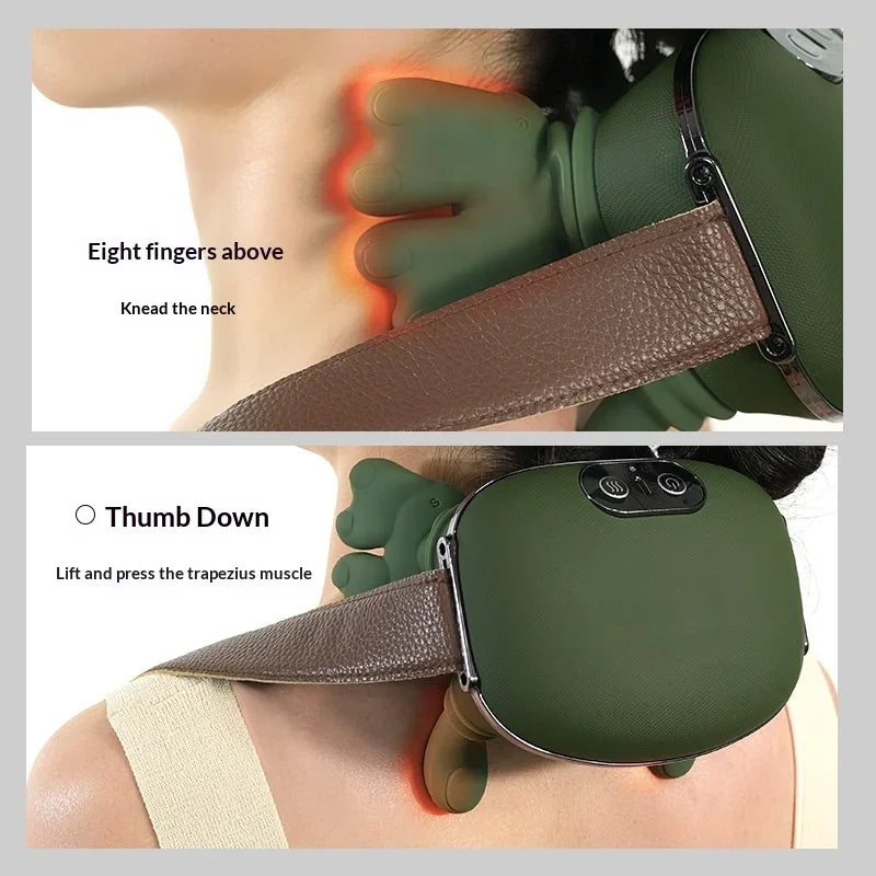 Portable Neck and Shoulder Kneading Massager with Wireless Heating