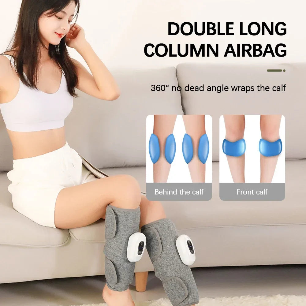 Wireless Rechargeable Leg Massager With 360 Degree Air Compression For Calves