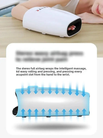 Electric Hand Massager With Airbag Hot Compress And 3 Modes