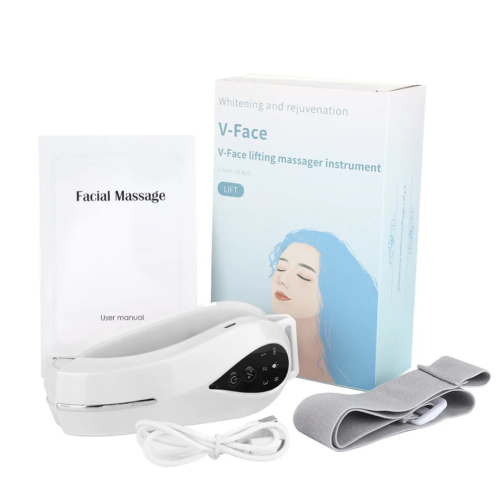 Face Lifting EMS Massager With LED Photon Therapy For VLine