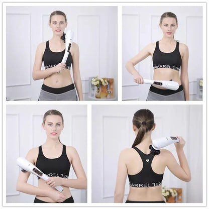 2025 NEW Electric Handheld Dolphin Massage Stick Shoulder Neck Tapping Cervical Spine Waist Legs Whole Body Meridian Relaxation – Back And Neck Relief