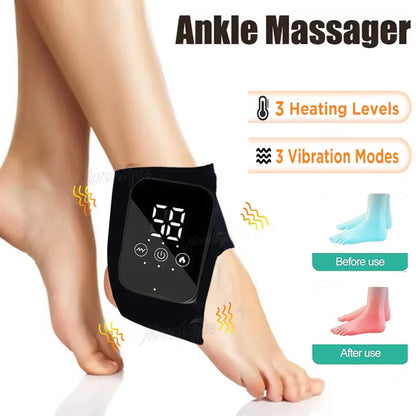 Monclique Ankle Massage Brace With Rechargeable Heated Wrap