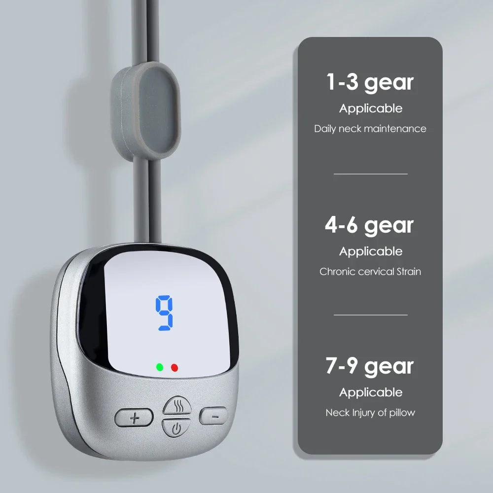 Electric Hanging Neck Massager – 9 Gear Heat Massage