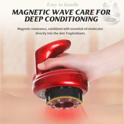 Electric Scraping Cupping Massage Device With Vacuum Cup