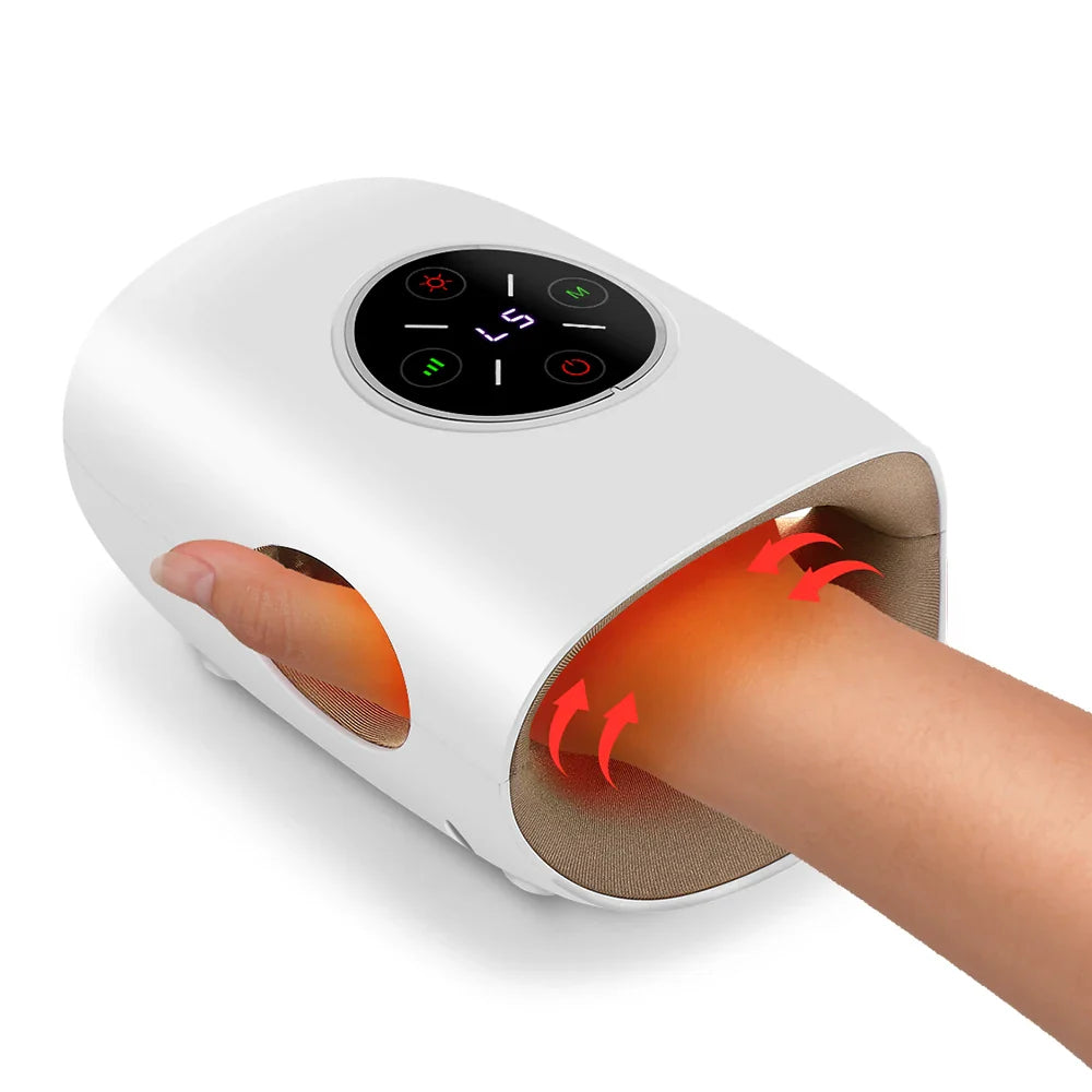 Electric Hand Massager with Air Compression, Heat Cordless for Arthritis Pain