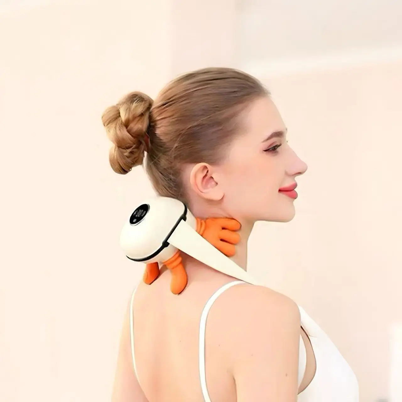 Wireless Heated Finger Massager for Neck, Shoulders, Trapezius Brushless Motor