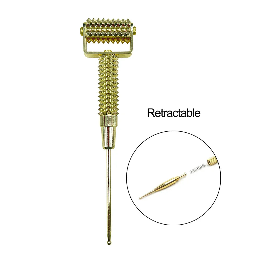 Brass Auriculotherapy Retractable Acupuncture Ear Probe Massager