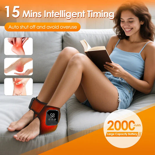 2PCS Foot Ankle Massager Hot Compress