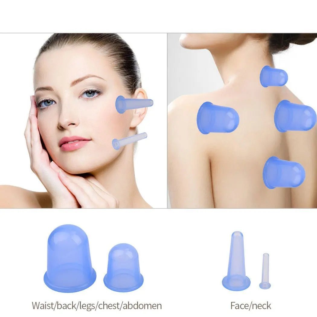 Silicone Facial Massage Cupping Set – Vacuum Massage Therapy