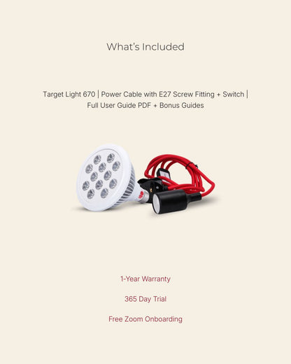 Red Light Rising Target Light 670 Handheld Red Light Therapy Device
