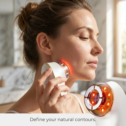 LED Face & Neck Sculpting Massager with EMS Suction