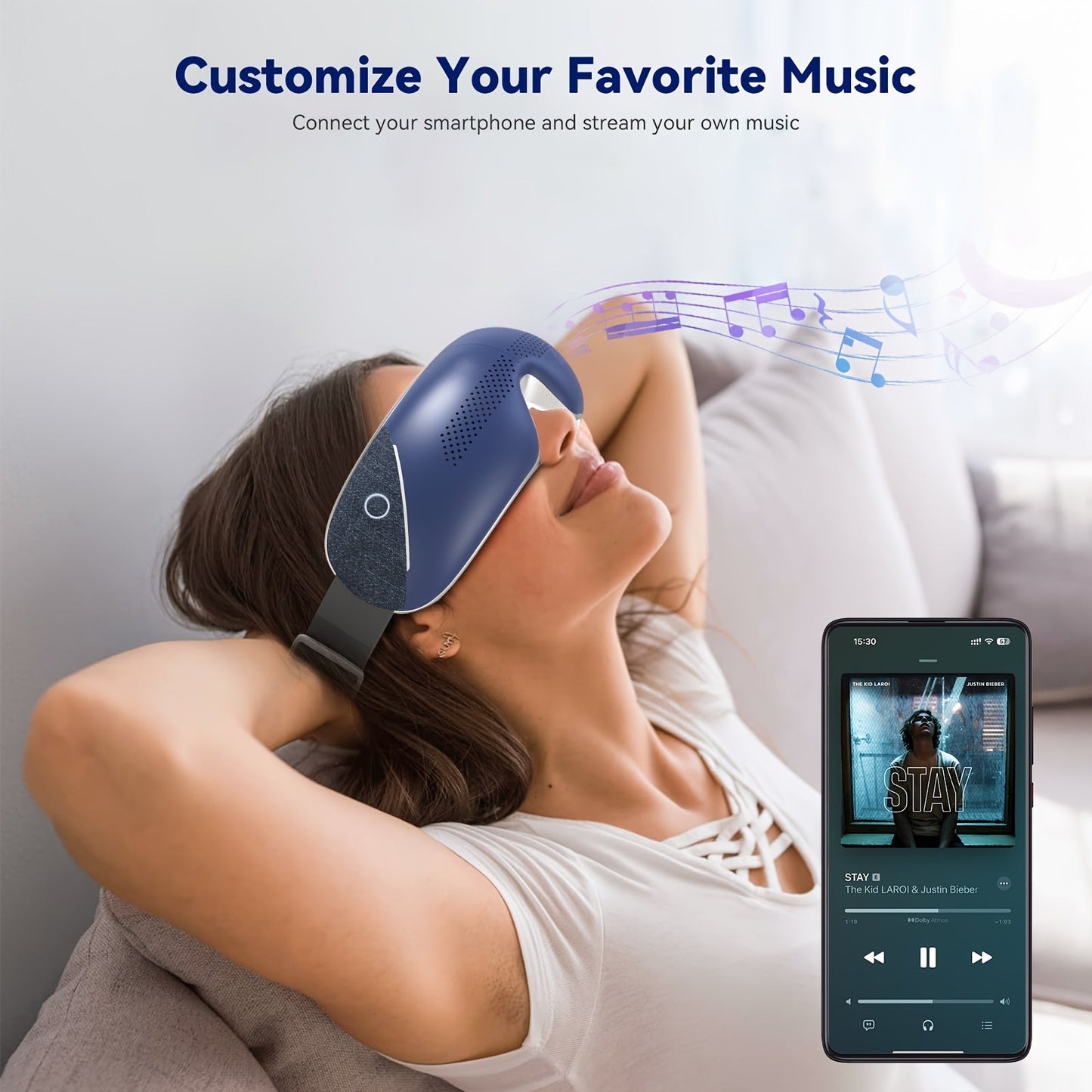 Hot Eye Massager - Music Eye Mask No Electricity For Home