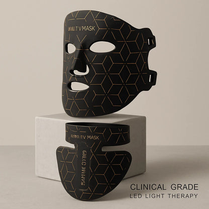 Professional 7-Color LED Light Therapy Mask for Face & Neck
