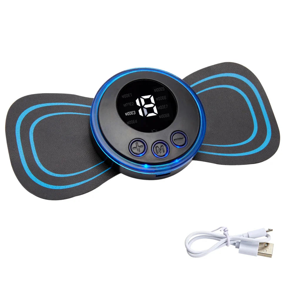 EMS Electric Pulse Neck Massager Cervical Massage Patch Back Sticker Muscle Stimulator Portable Relief Pain Relax Massageador