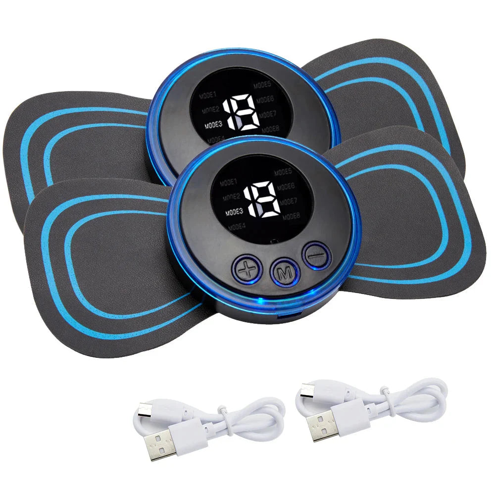 EMS Electric Pulse Neck Massager Cervical Massage Patch Back Sticker Muscle Stimulator Portable Relief Pain Relax Massageador