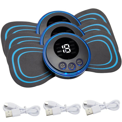 EMS Electric Pulse Neck Massager Cervical Massage Patch Back Sticker Muscle Stimulator Portable Relief Pain Relax Massageador