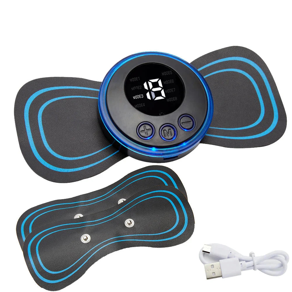 EMS Electric Pulse Neck Massager Cervical Massage Patch Back Sticker Muscle Stimulator Portable Relief Pain Relax Massageador