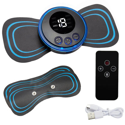EMS Electric Pulse Neck Massager Cervical Massage Patch Back Sticker Muscle Stimulator Portable Relief Pain Relax Massageador