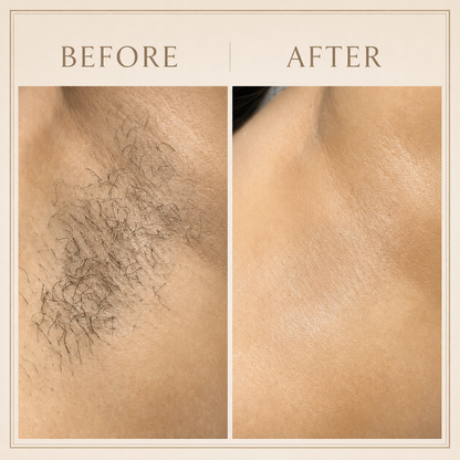 Hair Growth Inhibitor Oil & Hair Removal Cream – Slowing Hair Regrowth, Painless Hair Removal & Smooth Skin Treatment for Face & Body