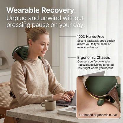 Hands-Free Heated Neck and Shoulder Massager