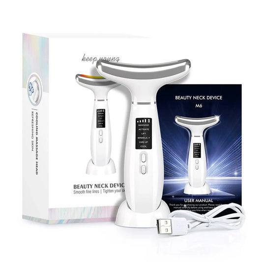 Ice Compress Neck Face Lifting Beauty Apparatus Led