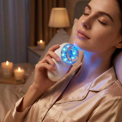 LED Face & Neck Sculpting Massager with EMS Suction