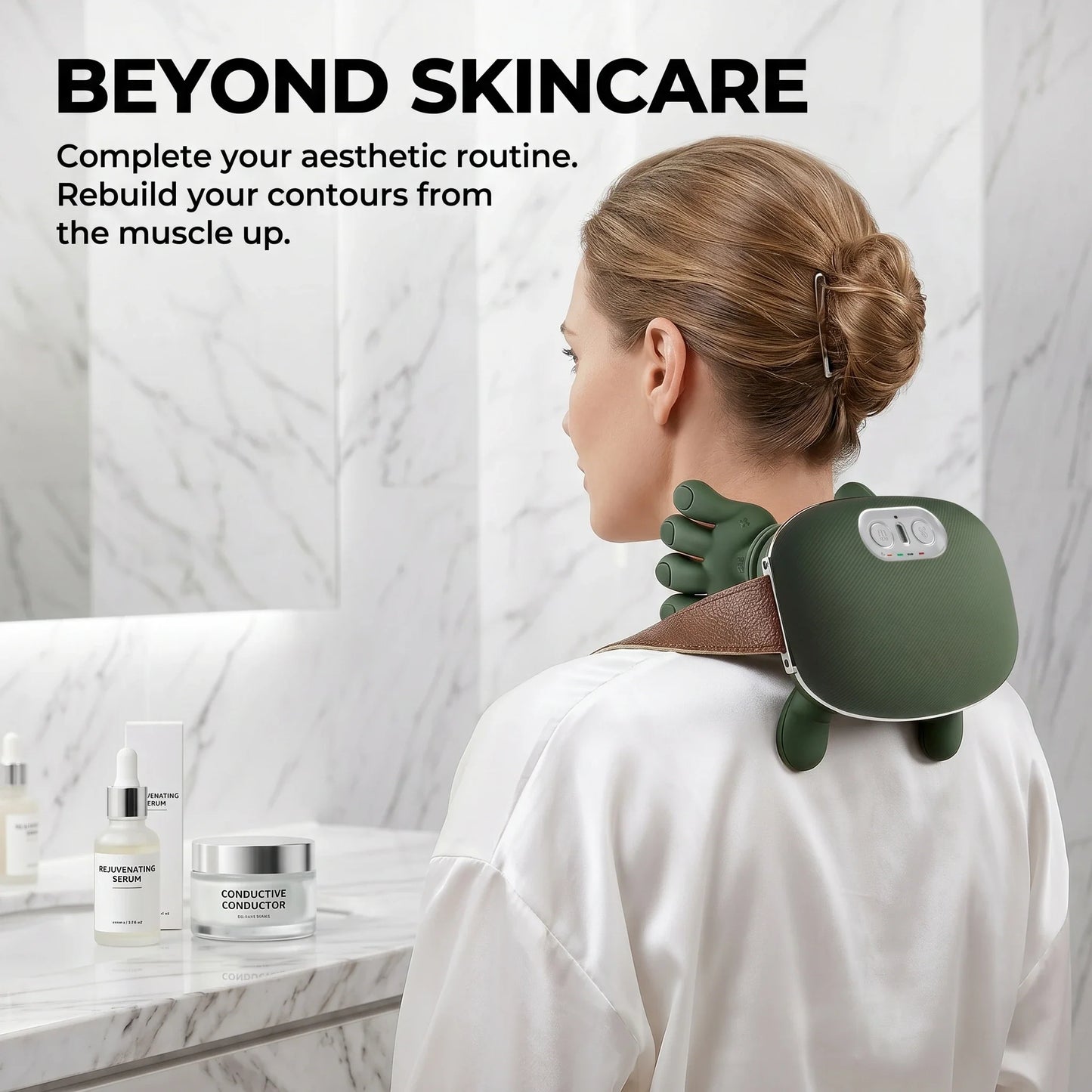 Hands-Free Heated Neck and Shoulder Massager