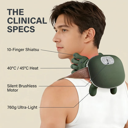 Hands-Free Heated Neck and Shoulder Massager