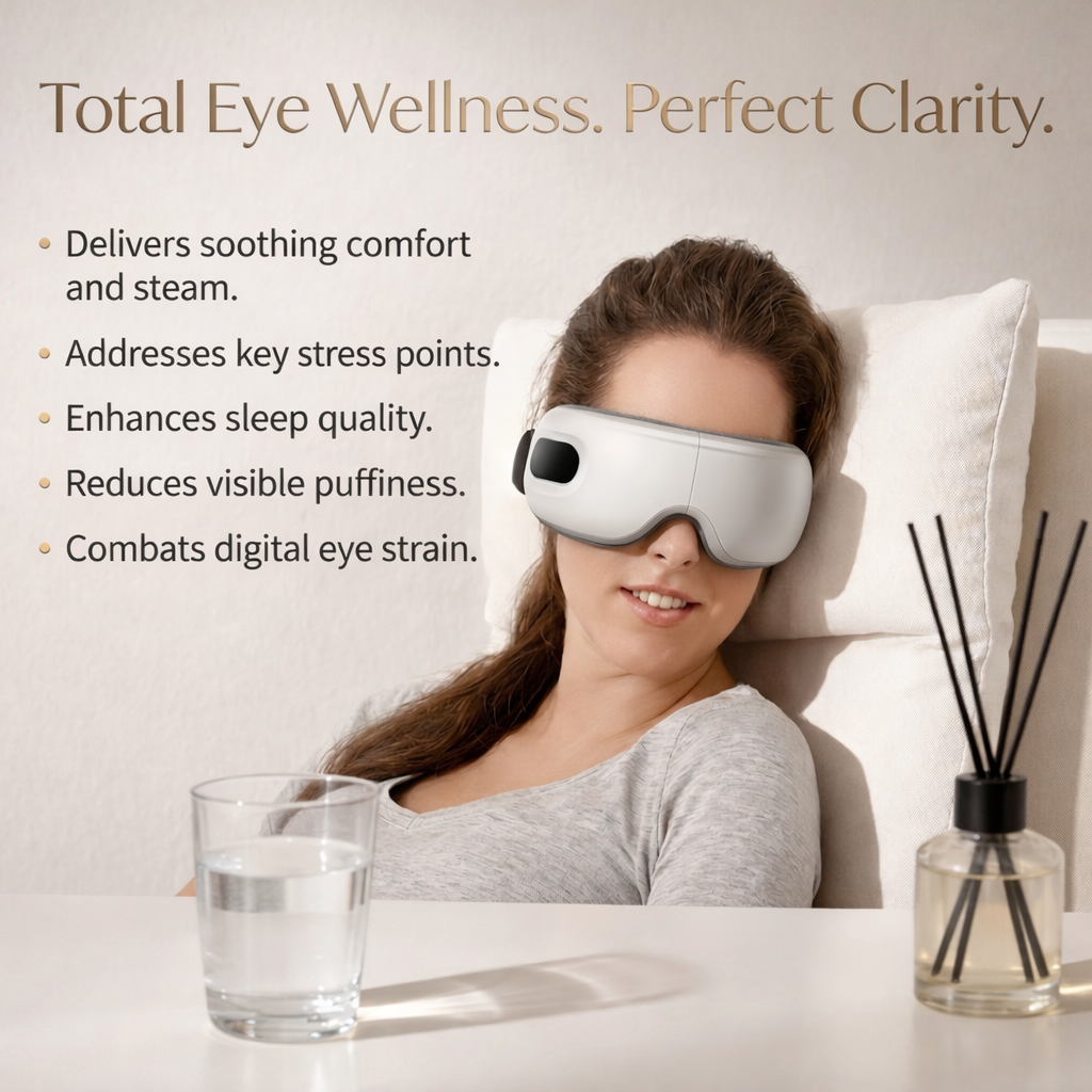 Norya Heated Eye Massager for Eye Strain & Sleep – Relaxing Compression Eye Mask Norya Skin