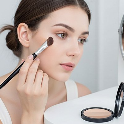 Pinceau Maquillage Professionnel en Poils Synthétiques