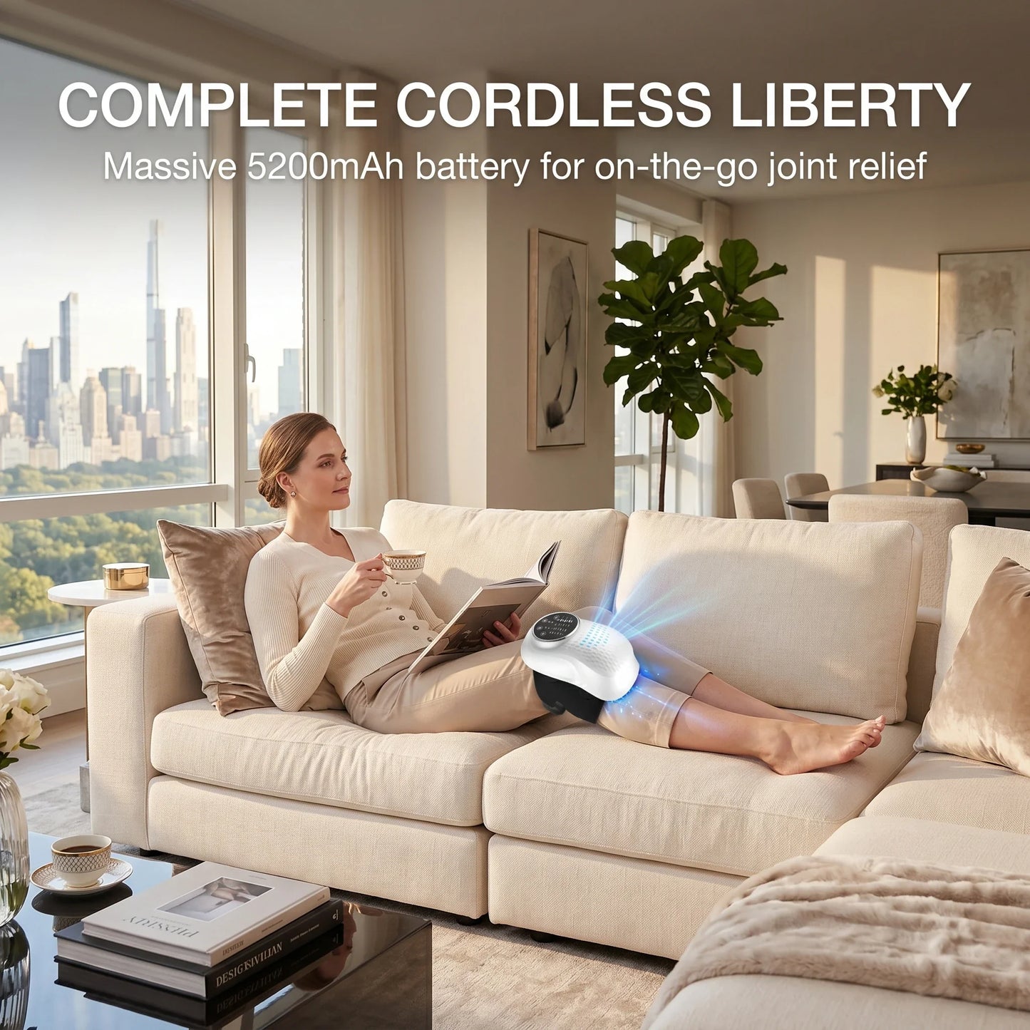 3D Airbag Heated Knee Massager with Infrared Therapy