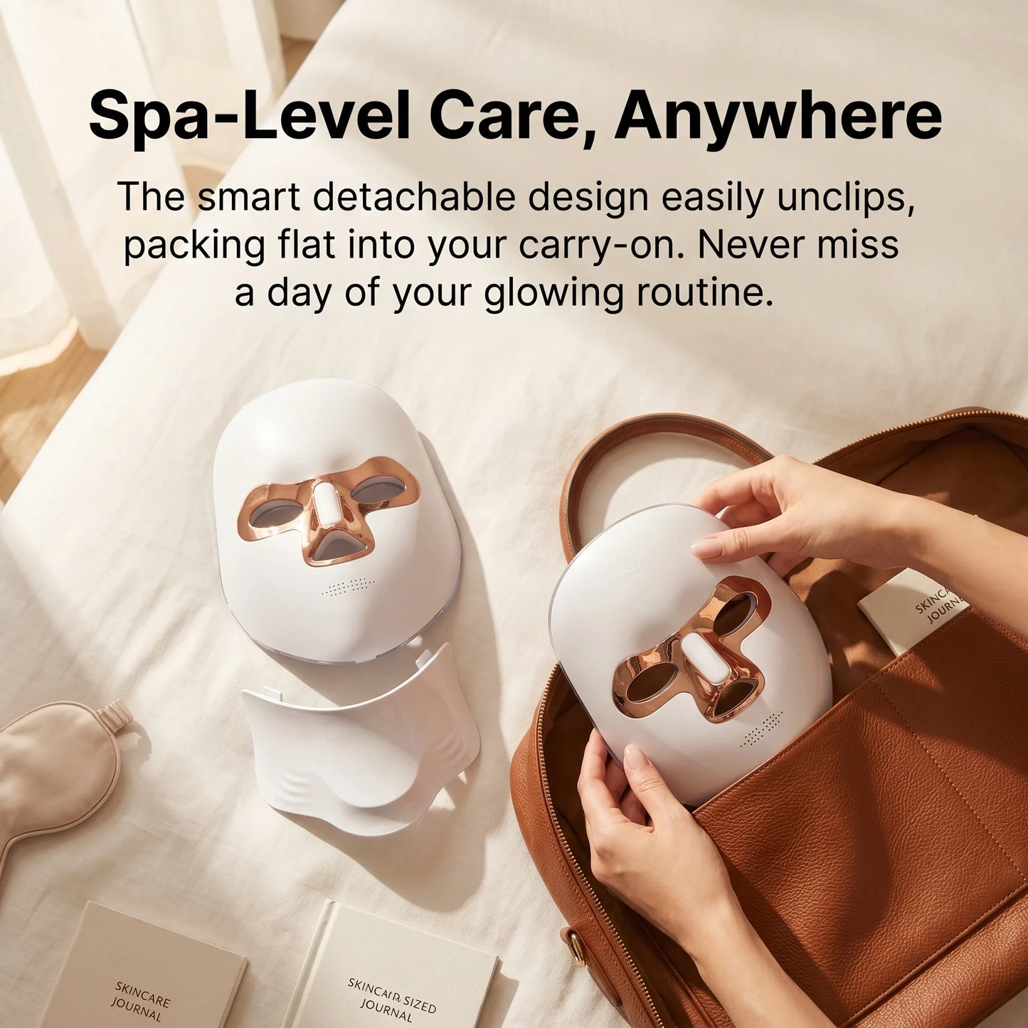 Wireless LED Light Therapy Mask for Face and Neck