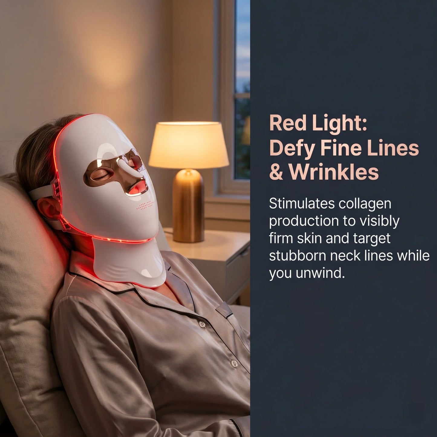 Wireless LED Light Therapy Mask for Face and Neck