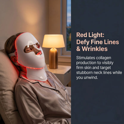 Wireless LED Light Therapy Mask for Face and Neck