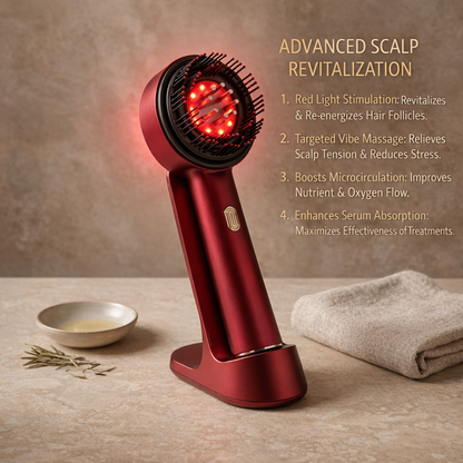 Norya Red Light Scalp Massager for Hair Growth – Microcurrent Hair Regrowth Comb Norya Skin