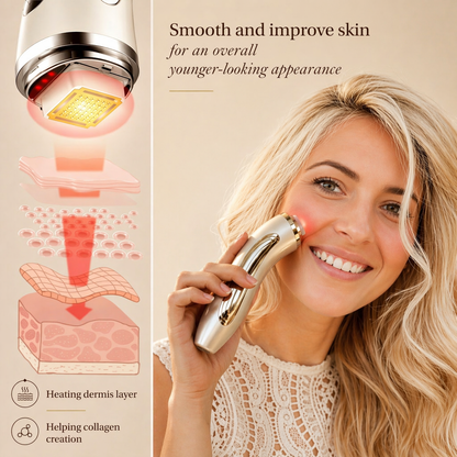 RF Skin Tightening Device for Face & Neck – Radio Frequency Anti Aging Tool for Wrinkle Reduction, Skin Lifting & Facial Contouring